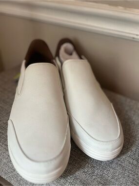 Nunn Bush Men's Slip-On Boat Shoes in White
